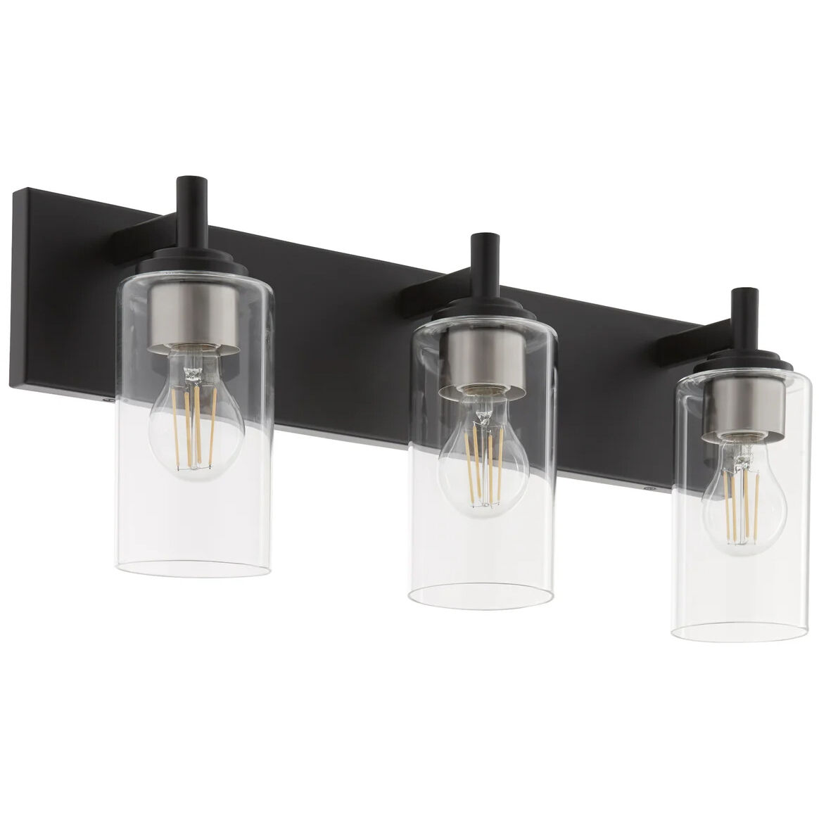 Fallstaff 3 Light 22.5 inch Matte Black Vanity Light Wall Light