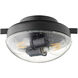 Fort Worth LED Noir Patio Fan Light Kit