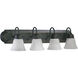 Fort Worth 4 Light 30 inch Old World Vanity Light Wall Light in Faux Alabaster