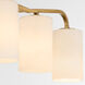 Rutherford 4 Light 22.75 inch Brushed Brass Vanity Light Wall Light