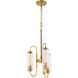 Whitmire 13.25 inch Brushed Brass Pendant Ceiling Light