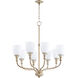 Richmond 8 Light 31 inch Aged Silver Leaf Chandelier Ceiling Light