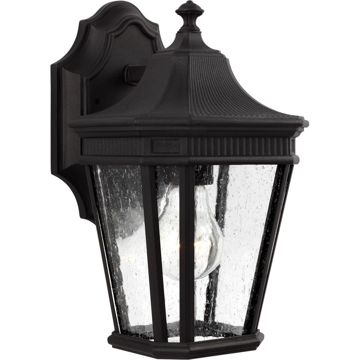 Cotswold Lane 1 Light 11.5 inch Black Outdoor Wall Lantern, Small