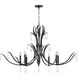 Majesty 8 Light 45 inch Matte Black Chandelier Ceiling Light