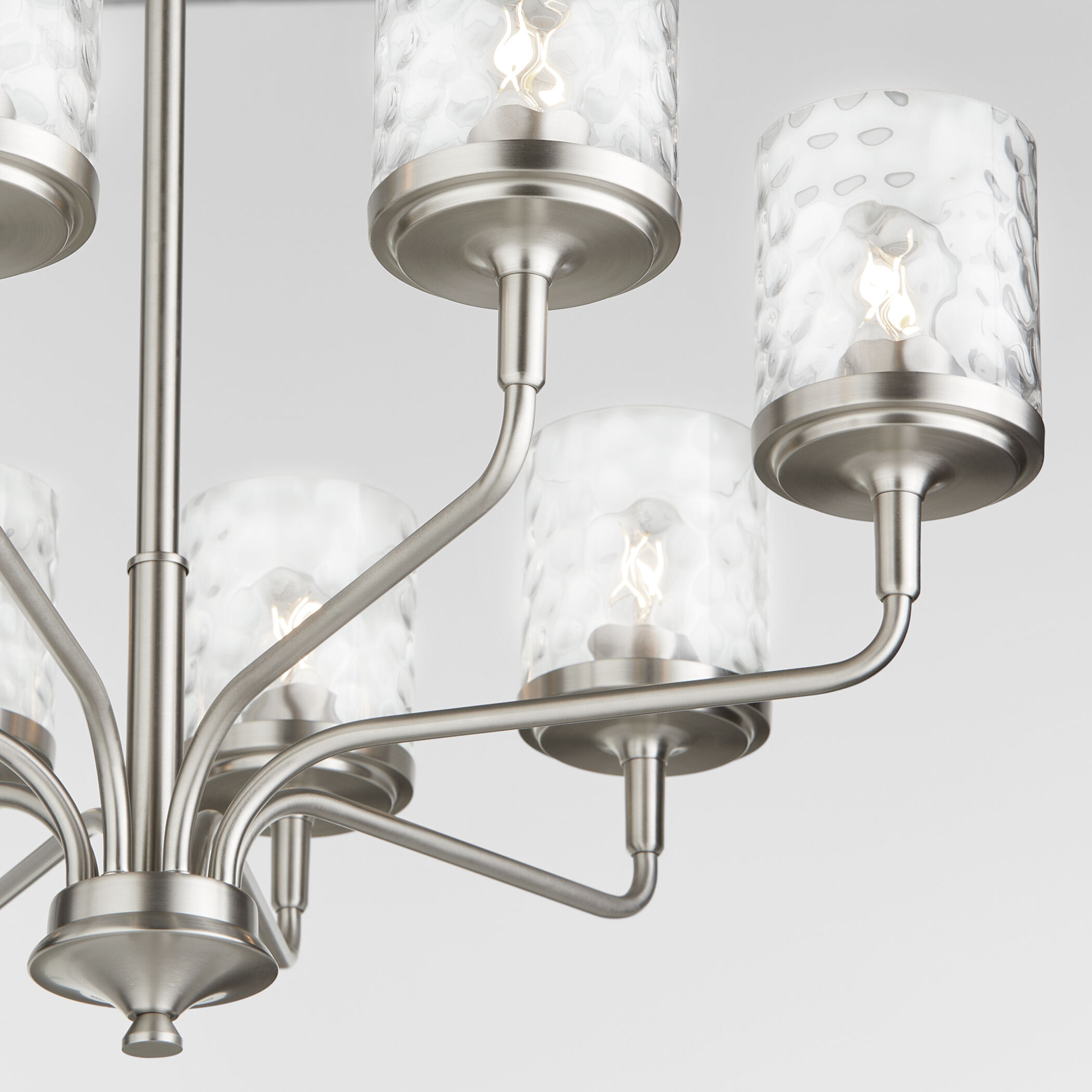 Starky 8 Light 31 inch Satin Nickel Chandelier Ceiling Light