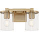 Bolton 2 Light 13.5 inch Aged Brass Vanity Light Wall Light