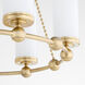 Lee Boulevard 6 Light 30 inch Aged Brass Chandelier Ceiling Light