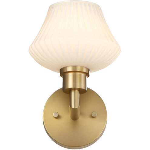 Cassini Wall Mount Wall Light in Aged Brass