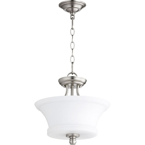 Rossington 2 Light 13 inch Satin Nickel Dual Mount Ceiling Light