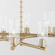 Mercier 8 Light 32 inch Aged Brass Chandelier Ceiling Light