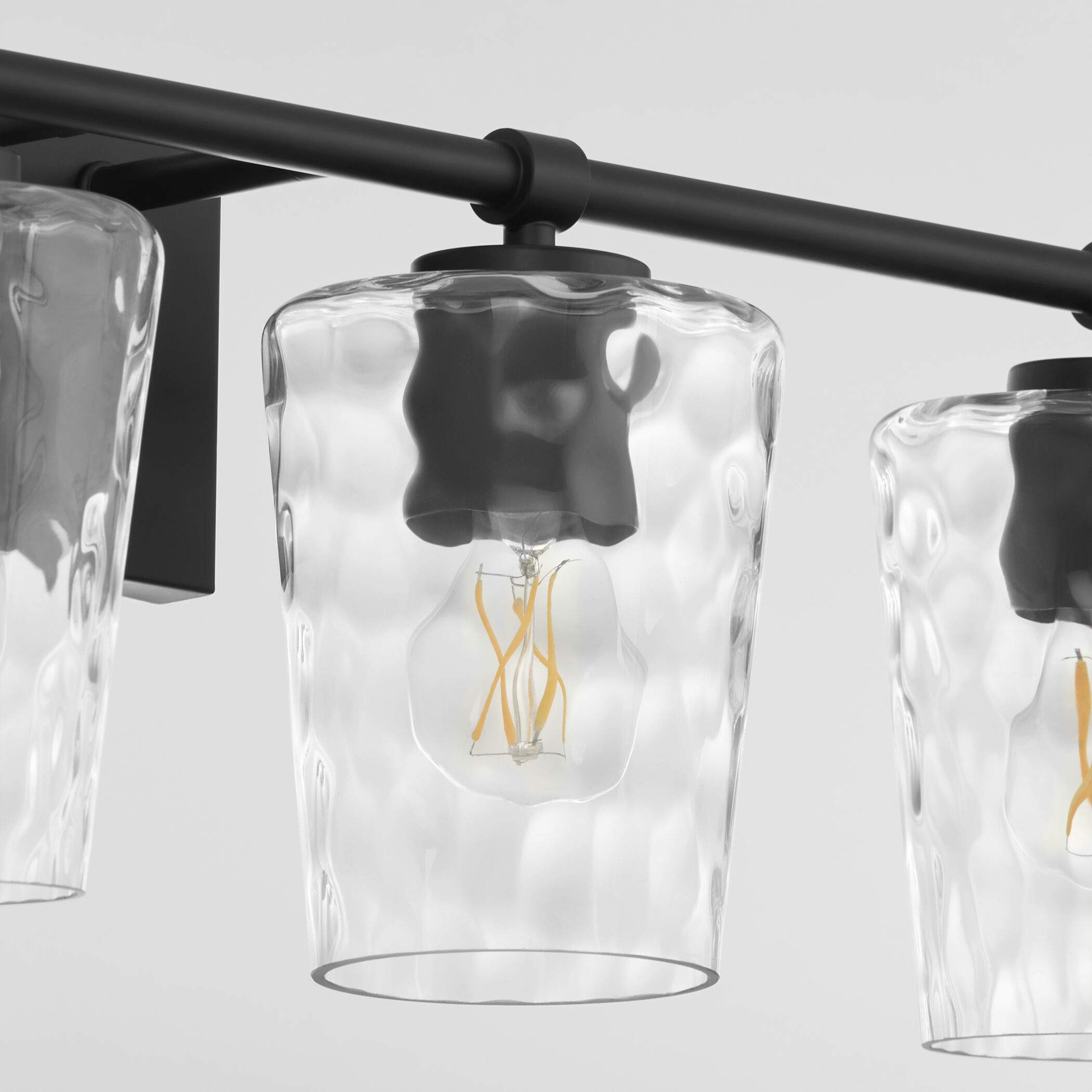 Goodwin 4 Light 32.88 inch Matte Black Vanity Light Wall Light