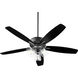 Breeze 52 inch Noir with Reversible Matte Black/Walnut Blades Ceiling Fan