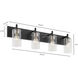 Fallstaff 4 Light 31.5 inch Matte Black Vanity Light Wall Light
