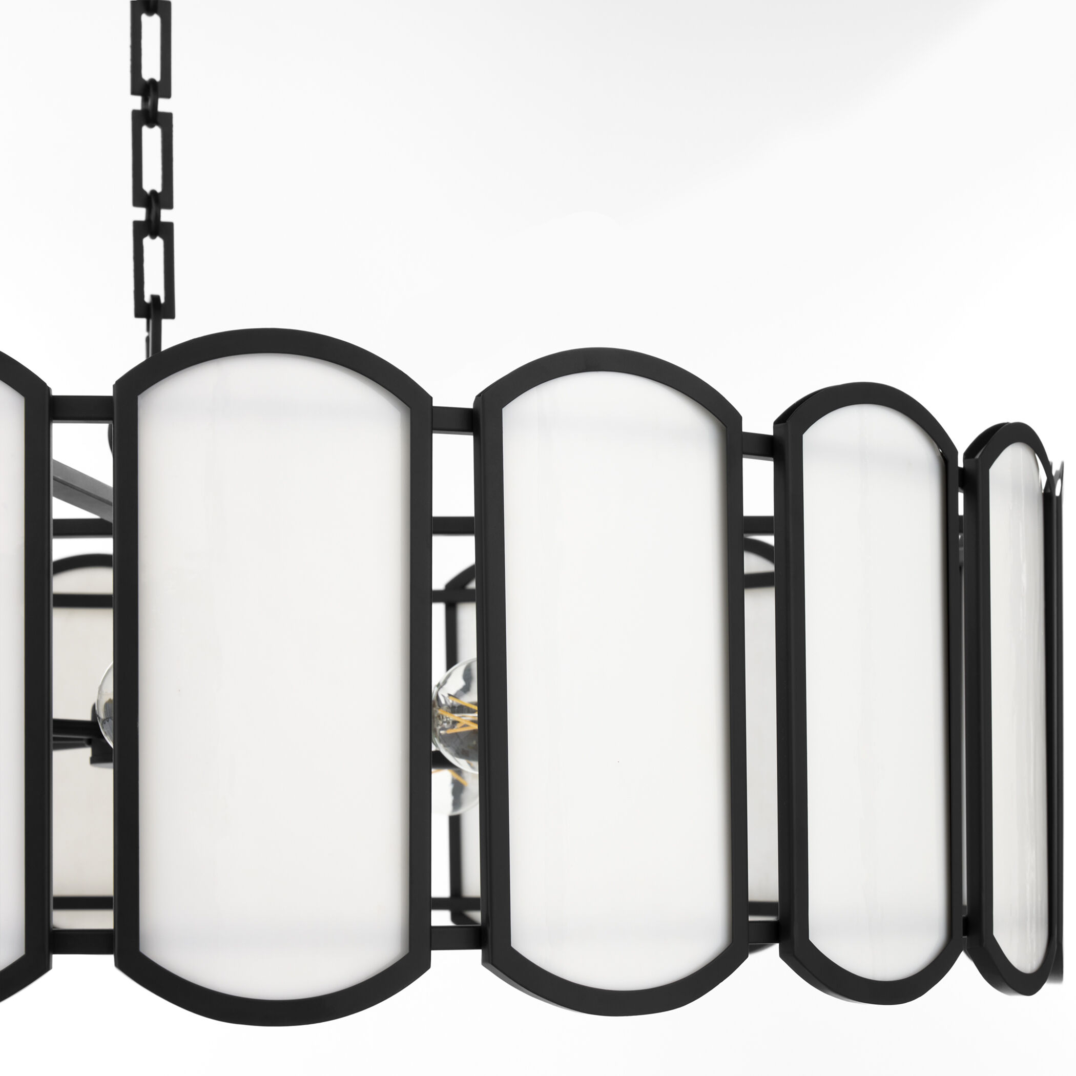 Belleview 8 Light 38 inch Matte Black Pendant Ceiling Light