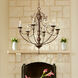 Salento 6 Light 27 inch Vintage Copper Chandelier Ceiling Light