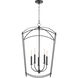 Mantle 5 Light 19 inch Matte Black Entry Ceiling Light