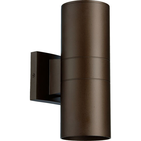 Cylinder 2 Light 4.25 inch Outdoor Wall Light