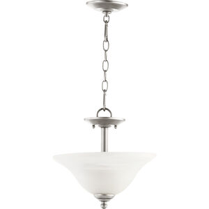 Spencer 2 Light 13 inch Classic Nickel Dual Mount Ceiling Light
