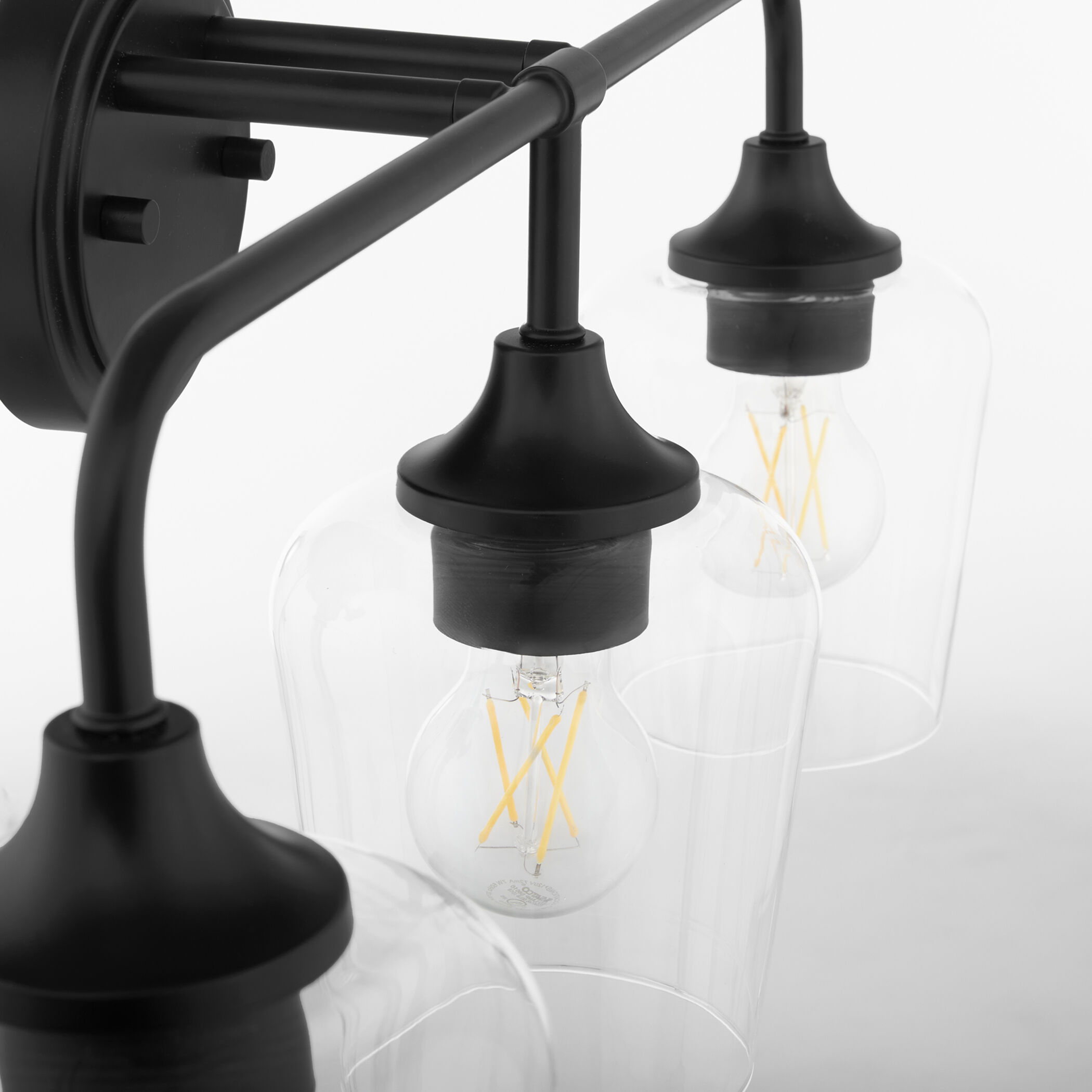 Raymond 3 Light 23 inch Matte Black Vanity Light Wall Light