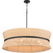 Fairview 8 Light 36 inch Matte Black Pendant Ceiling Light