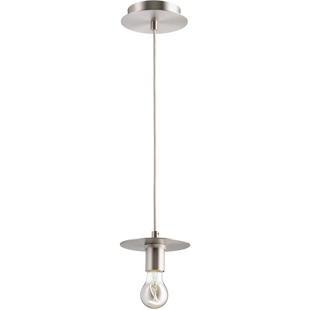 Fort Worth 1 Light 5.88 inch Satin Nickel Mini Pendant Ceiling Light