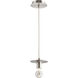 Fort Worth 1 Light 5.88 inch Satin Nickel Mini Pendant Ceiling Light