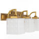 Diamonte 3 Light 22 inch Brushed Brass Vanity Light Wall Light
