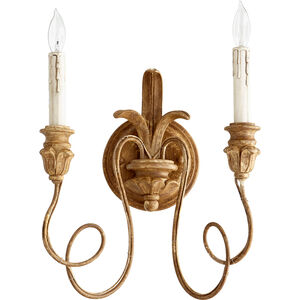 Salento 2 Light 12 inch French Umber Wall Sconce Wall Light