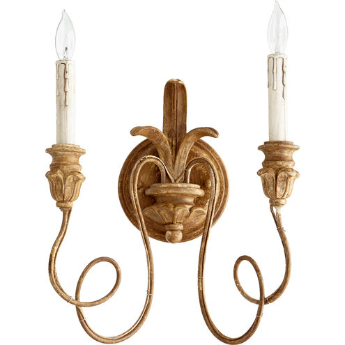 Salento 2 Light 12 inch French Umber Wall Sconce Wall Light