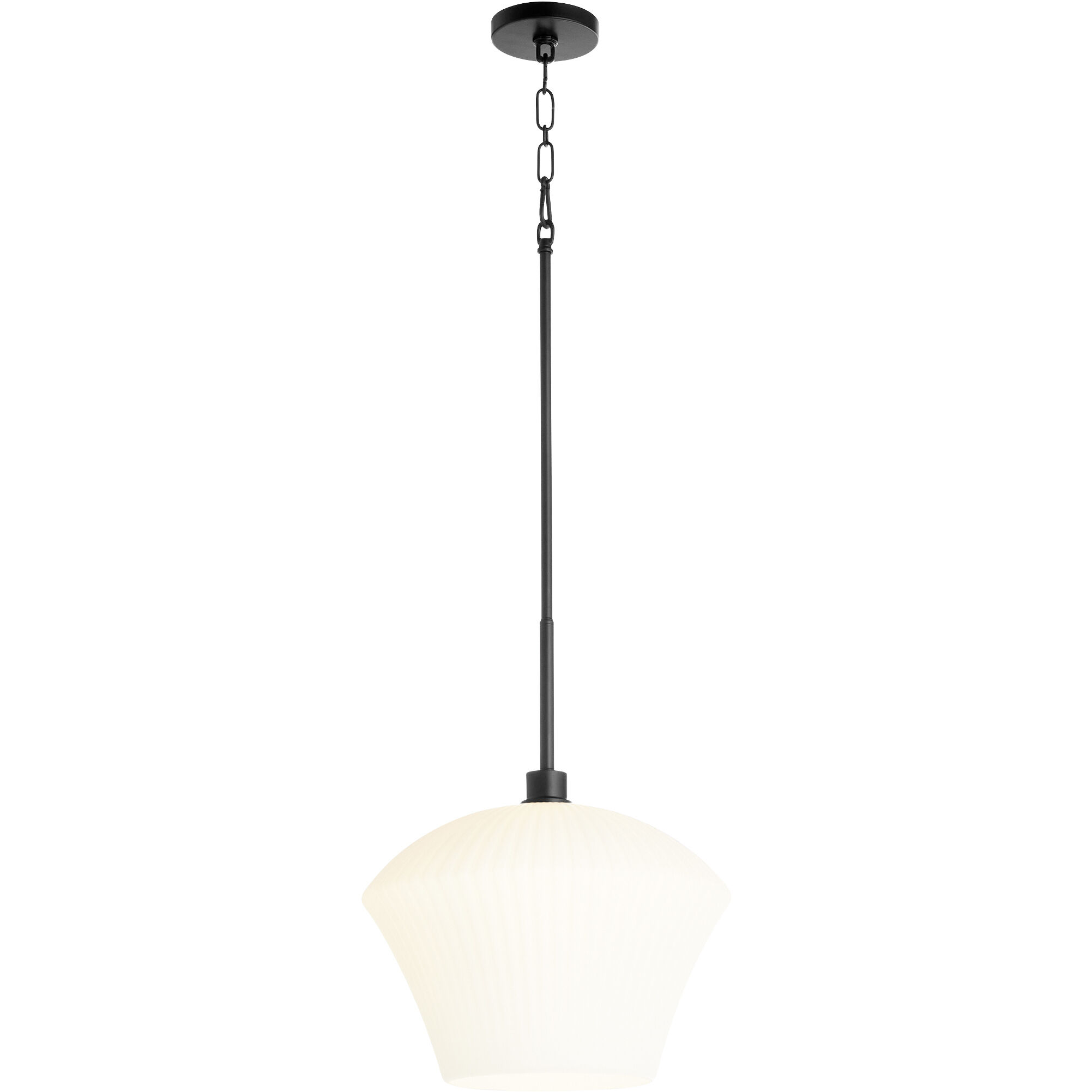 Cassini 1 Light 15 inch Matte Black Pendant Ceiling Light