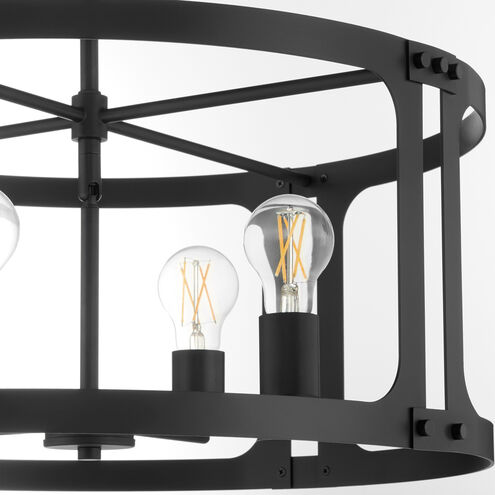 Colburn 4 Light 22 inch Matte Black Pendant Ceiling Light