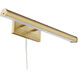 Sunset 17 watt 22.5 inch Aged Brass Picture Light Wall Light