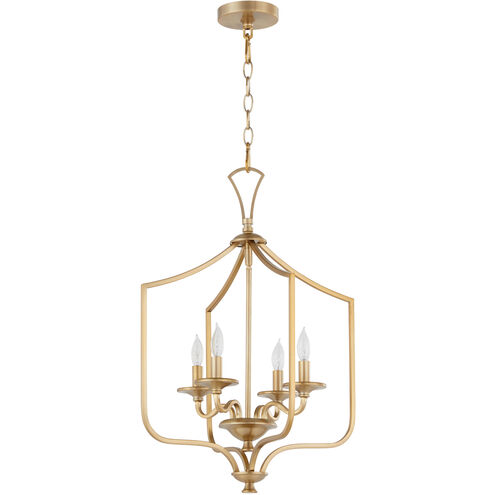 Maryse 4 Light 18 inch Aged Brass Entry Ceiling Light