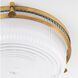 Emory 1 Light 14 inch Brushed Brass Flush Mount Ceiling Light