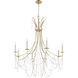 Malin 8 Light 40 inch Antique Silver Chandelier Ceiling Light