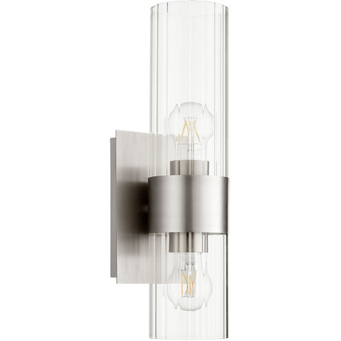 Fort Worth 2 Light 5 inch Satin Nickel Wall Sconce Wall Light