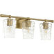 Goodwin 3 Light 25.19 inch Aged Brass Vanity Light Wall Light
