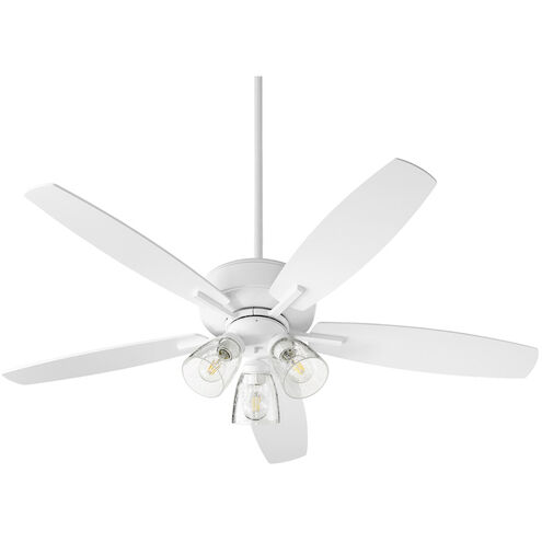 Breeze 52 inch Studio White Ceiling Fan, Quorum Home