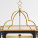 Loire 8 Light 19.5 inch Matte Black and Brushed Brass Pendant Ceiling Light