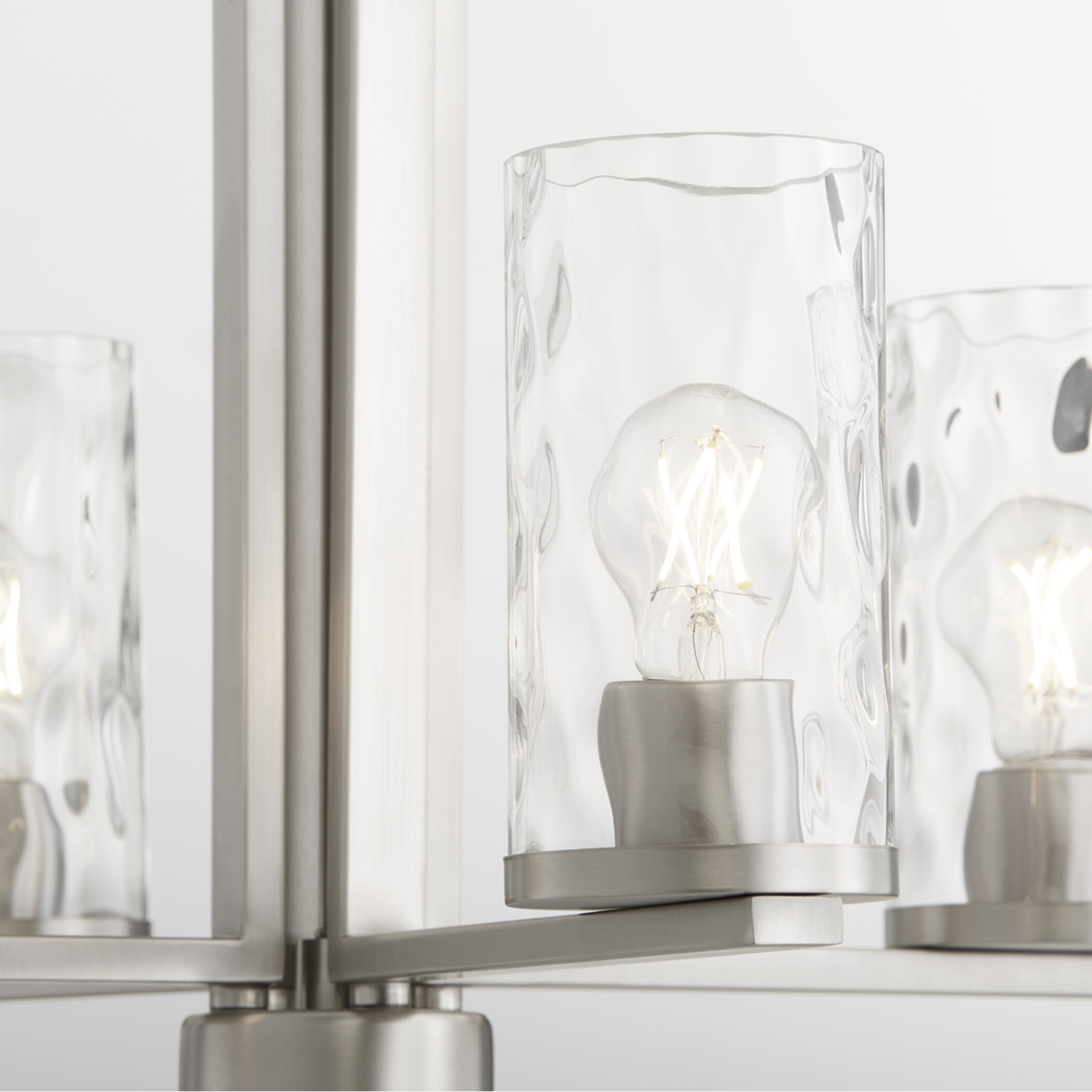 Steinway 4 Light 22 inch Satin Nickel Chandelier Ceiling Light