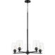 Veno 5 Light 26 inch Matte Black Chandelier Ceiling Light