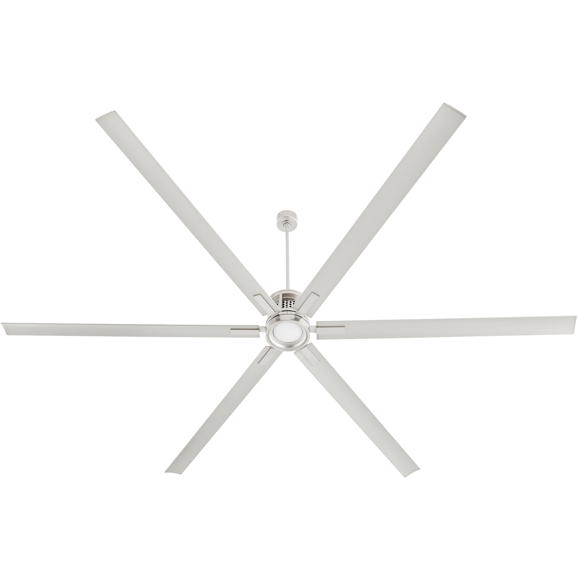 Zeus 120 inch Satin Nickel Patio Fan