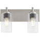 Fallstaff 2 Light 14.5 inch Satin Nickel Vanity Light Wall Light