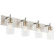 Fallstaff 4 Light 31.5 inch Satin Nickel Vanity Light Wall Light