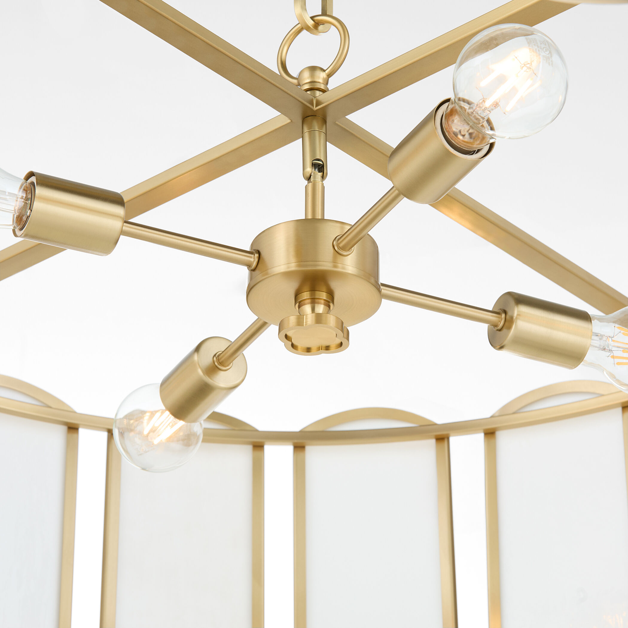 Belleview 4 Light 19.5 inch Aged Brass Pendant Ceiling Light