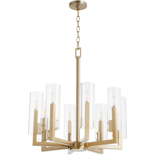 Harbin 8 Light 26 inch Aged Brass Chandelier Ceiling Light