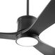 Portland 58 inch Matte Black Patio Fan