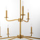 Rutherford 9 Light 28.5 inch Brushed Brass Chandelier Ceiling Light