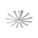 Cirque 72 inch Satin Nickel with Silver Blades Patio Fan