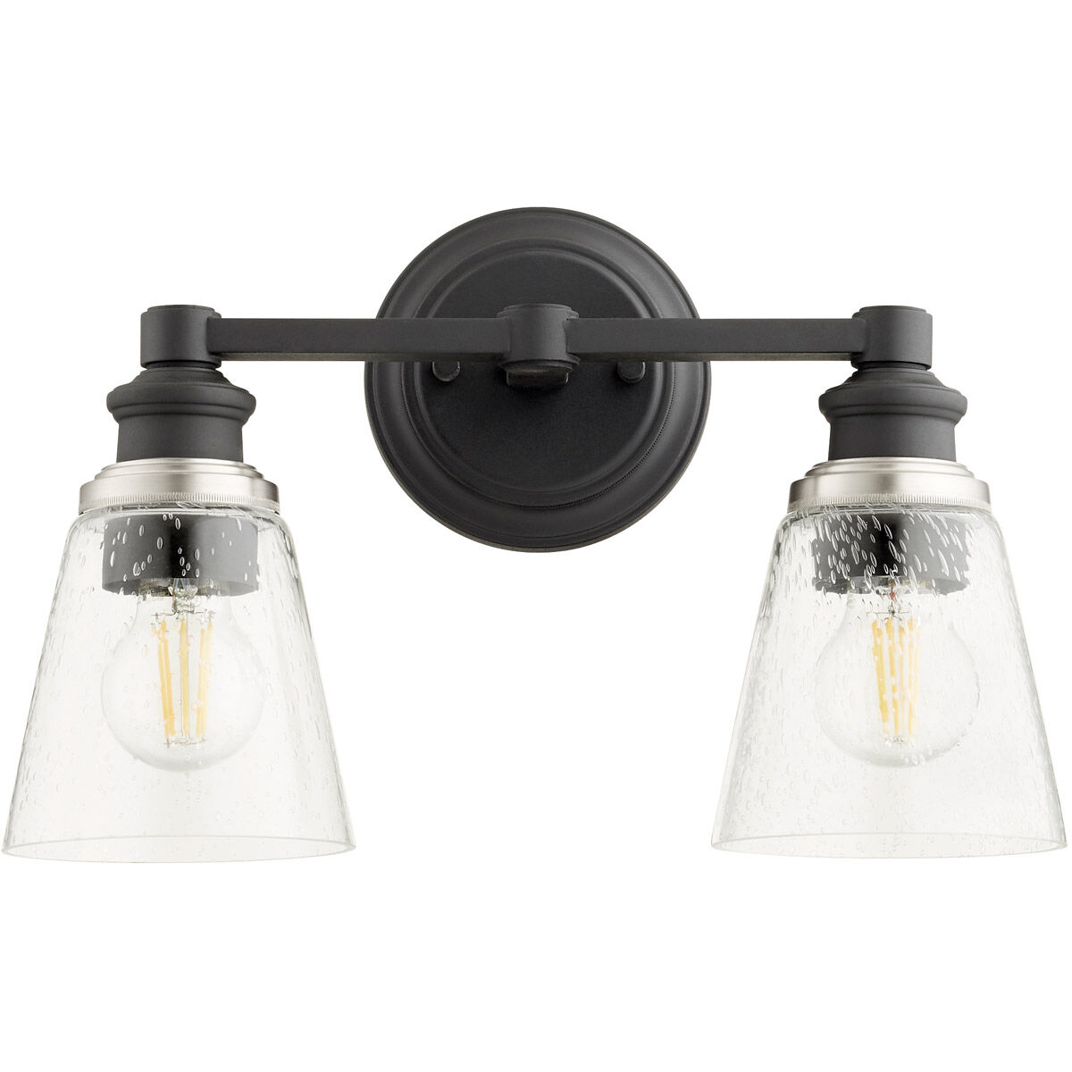 Dunbar 2 Light 15 inch Noir Wall Sconce Wall Light